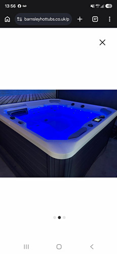 Square grey hot tub spa - square,